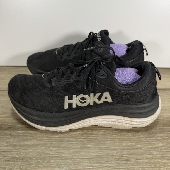 Hoka Other - HOKA Gaviota 5 Men's Athletic Running Shoes Black White Size 10 D